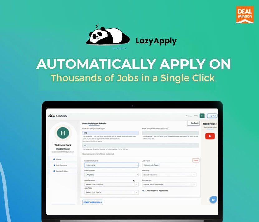 Automatically apply for 1000's of jobs in a single click. LazyApply will auto fill job applications and apply to all of the jobs that are suitable for you ...