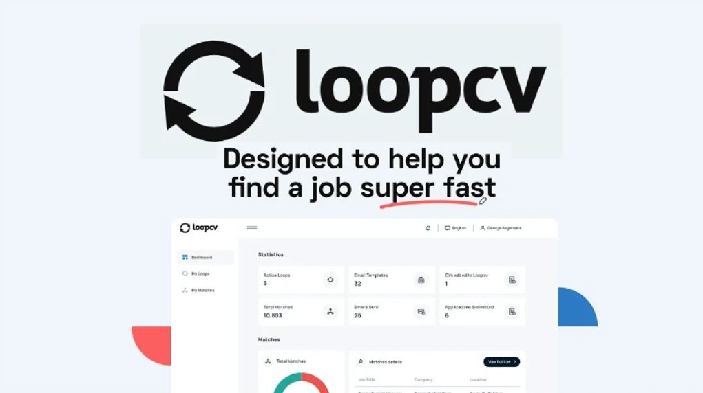 Loopcv helps individuals find a job super fast.