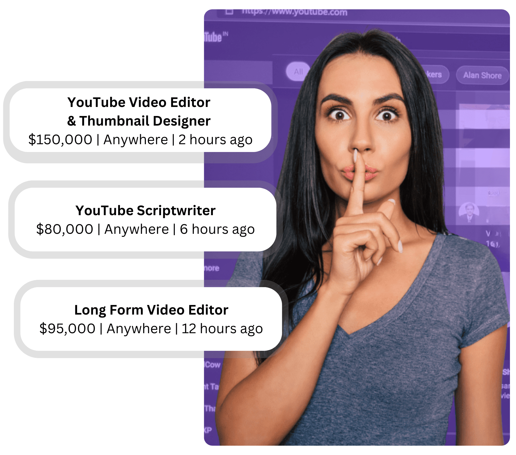 youtubers who posted hidden remote video editor jobs min